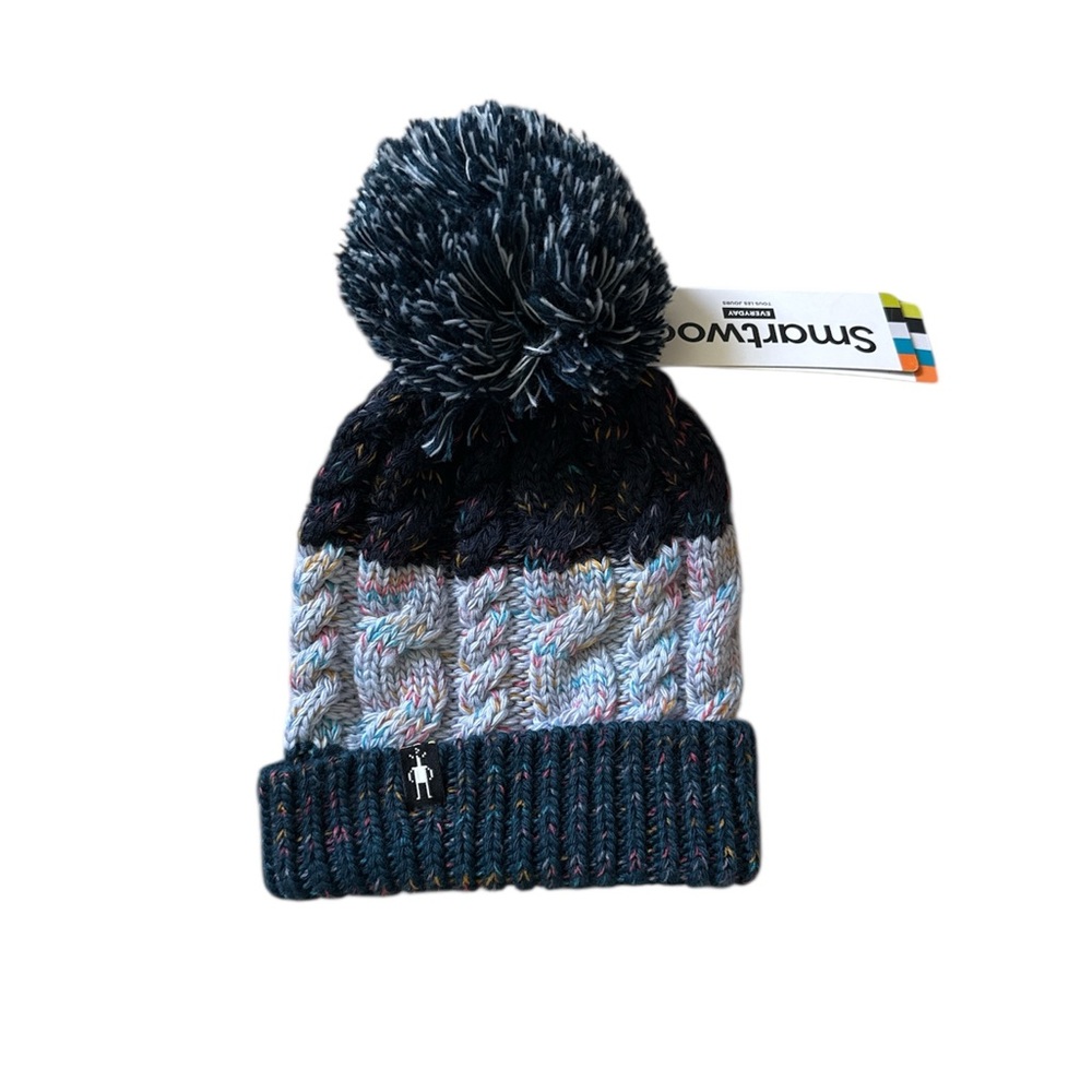 Smartwool Blue and Black Winter Knit Hat